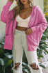 Thermal Waffle Knit Full Zipper Hooded Jacket
